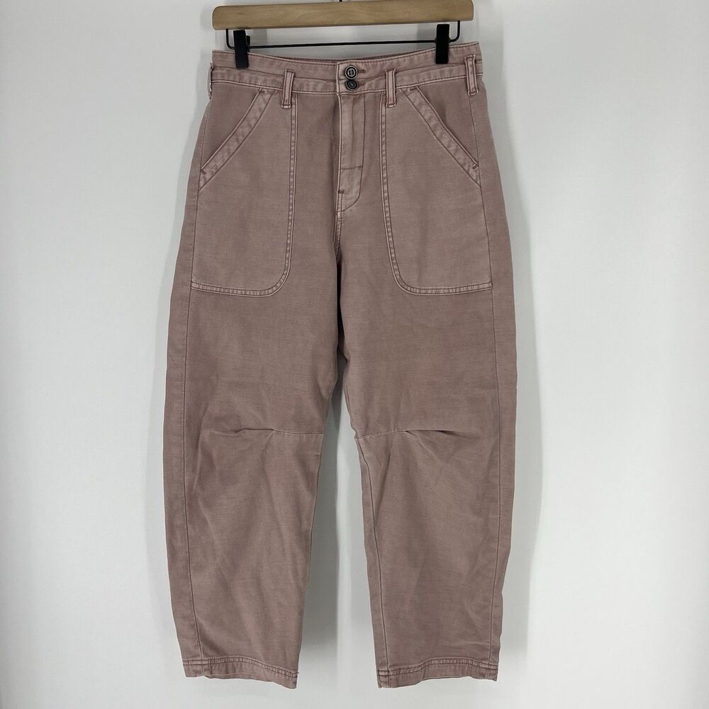 Pilcro and the Letterpress Mauve Utility Cropped Pants
